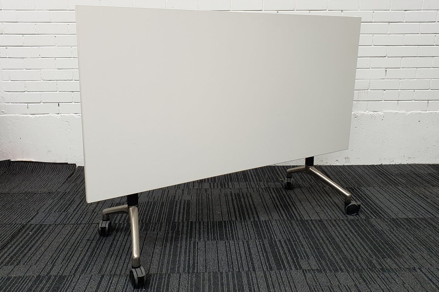 White Mobile Flip Table