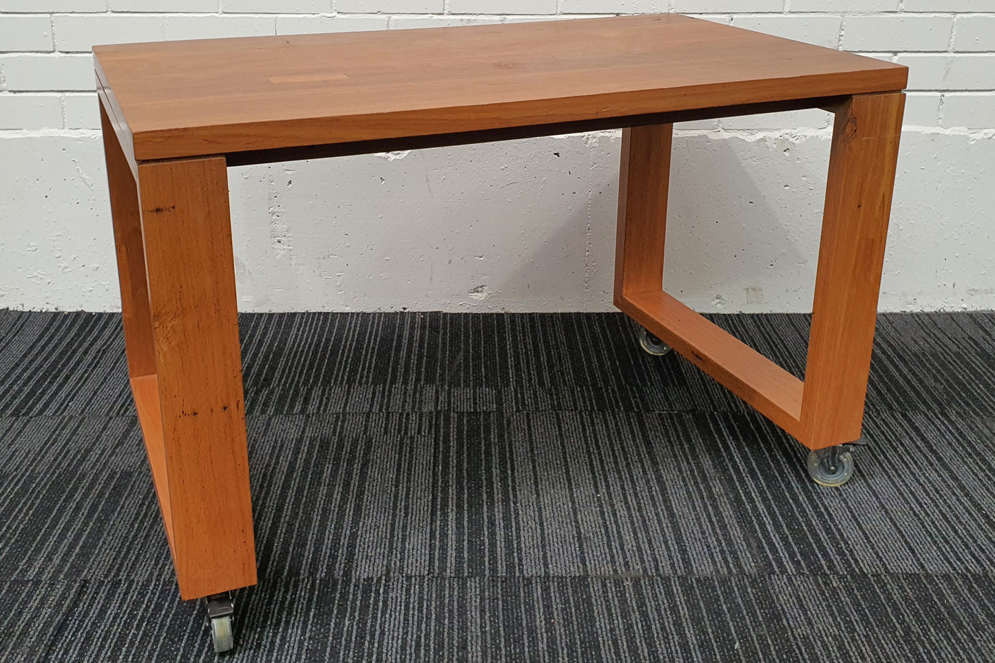 Mobile Timber table quarter-height