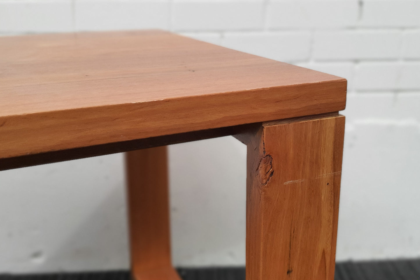Mobile Timber table quarter-height