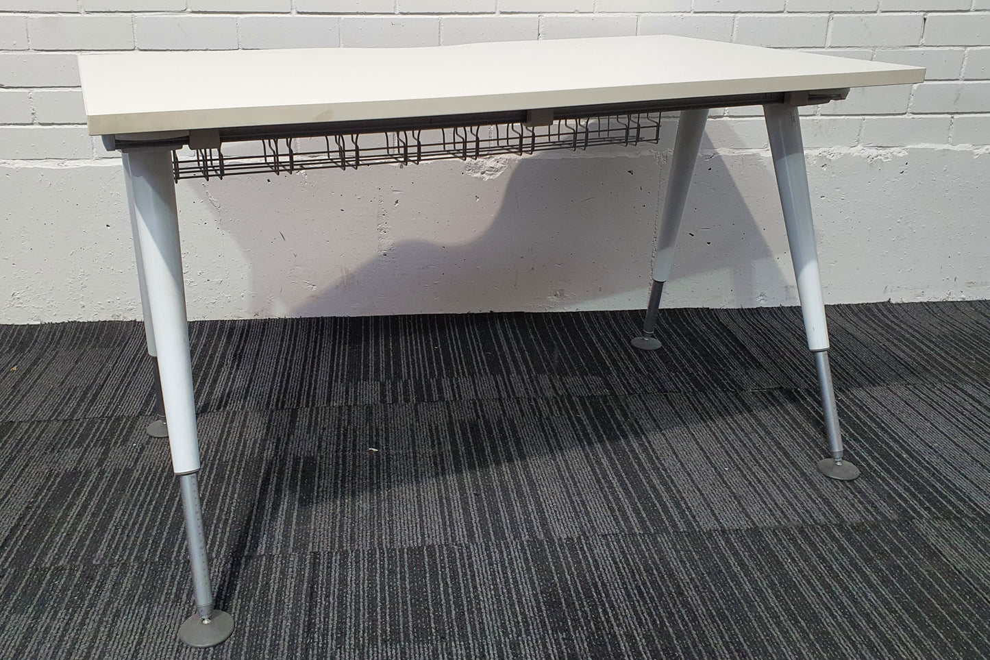 Office Desk Free Standing, A-Leg Metal Base